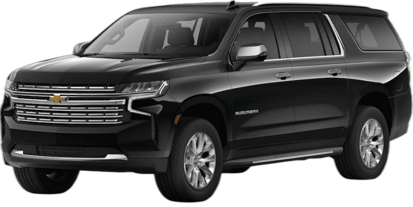 A black Chevrolet Suburban SUV